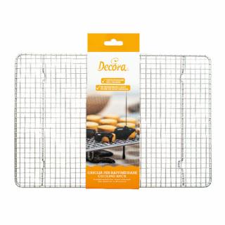 Gratar Otel Cromat cu Picioruse, tesatura densa pt. Biscuiti sau Mignon, 38 x 26 cm