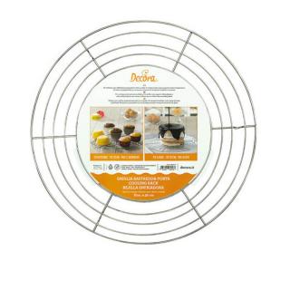Gratar rotund Otel Cromat cu Picioruse, O 32 cm