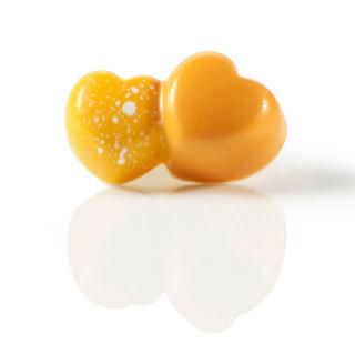 Matrita Policarbonat 20 Praline Double Hearts, 4.3 x 2.6 x H 1.6 cm, 11 gr