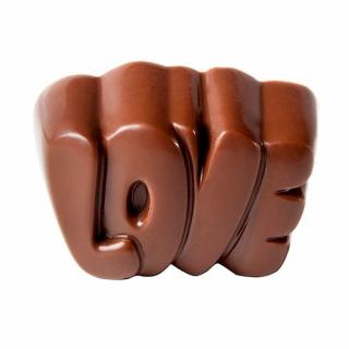 Matrita policarbonat Love Praline Ciocolata, 24 Cavitati, 3.3 x 2.25 x H 1.6 cm, 10.5 g