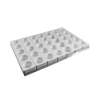 Monoportii Rotunde O 6 x H 4.5 cm - Set 7 Matrite Silicon Formare 35 Produse, Tava 60x40