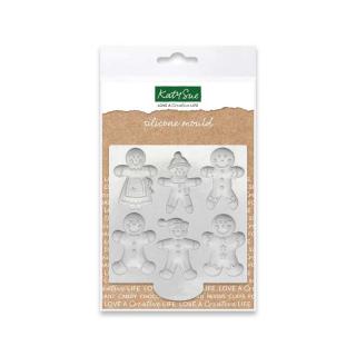 Mulaj Silicon Craciun - Iarna, 6 Omuleti Gingerbread