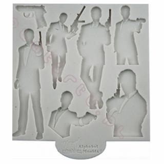 Mulaj Silicon Figurine Agentul Secret, O 1.7 - 8 cm, 7 Subiecte