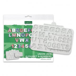 Mulaje Silicon Alfabet + Cifre Stil Pavilion Regatul Unit H 2 cm, Set 2 Buc