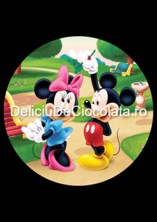 Pasta Zahar imprimata Mickey Mouse Model 7, O 20 cm
