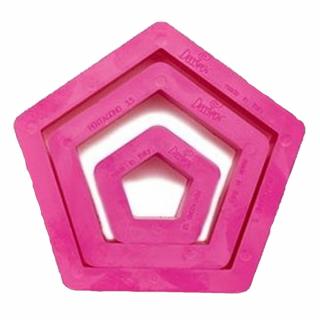 Pentagon - Decupatoare Plastic O 2.2 - 7.5 x H 2.2 cm, Set 3 Buc