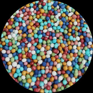 Perle Zahar Multicolor Sidefate O 1 mm, 1.8 kg