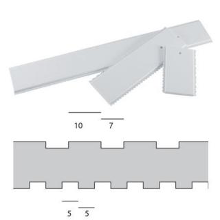 Pieptene Decorare, 2 Modele Decor cu Latimi, 5 si 7 mm, Material Plastic, L 17 cm