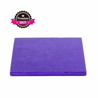 Platou Tort Patrat Violet, 30 x 30 x H 1.2 cm