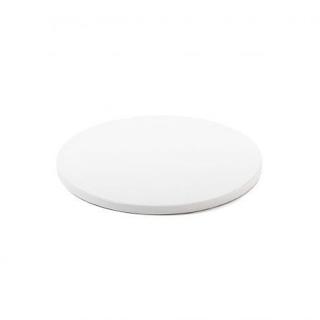 Platou Tort Rotund Alb Satinat, O 20 x H 1.2 cm