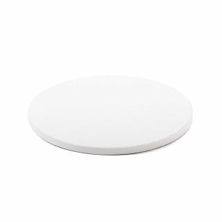 Platou Tort Rotund Alb Satinat, O 36 x H 1.2 cm