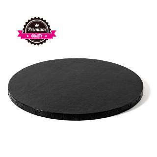 Platou Tort Rotund Negru, O 35 x H 1.2 cm