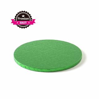 Platou Tort Rotund Verde, O 25 x H 1.2 cm