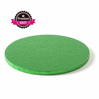 Platou Tort Rotund Verde, O 40 x H 1.2 cm
