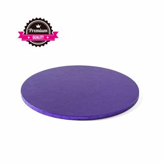 Platou Tort Rotund Violet, O 25 x H 1.2 cm