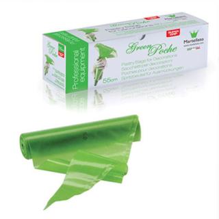 Posuri Unica Folosinta Verde, H 30 cm, 80 Microni, gip Effect, Set 100 Buc