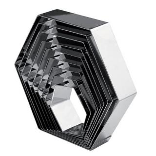 Rama Inox Hexagon 14x16xH5 cm