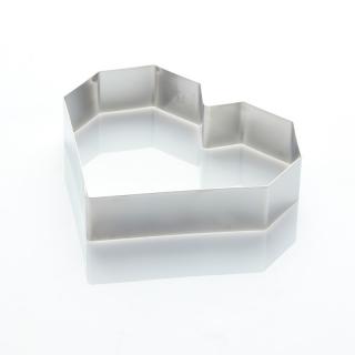 Rama Inox Inima Diamant 15 x 14 x H 4 cm