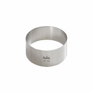 Rama inox rotunda O 6 x H 4.5 cm