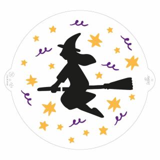 Sablon Plastic Decor Top, Model Halloween Vrajitoare O 25 cm
