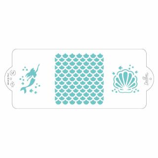 Sablon Plastic Lateral Decor Marin - Sirena, 25 x 10 cm