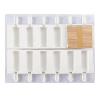 Set 2 Matrite Silicon Brick Inghetata pe bat 74 ml, 12 cavitati