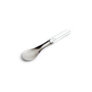 Spatula Inox Inghetata L 25 cm, Maner Silicon Alb