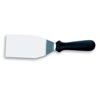 Spatula Unghiulara din Inox cu Maner Plastic, Lama Rigida L 12.5 x 8 cm