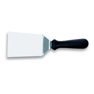 Spatula Unghiulara din Inox cu Maner Plastic, Lama Rigida L 12 x 9 cm