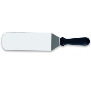 Spatula Unghiulara din Inox cu Maner Plastic, Lama Rigida L 21 x 7.5 cm