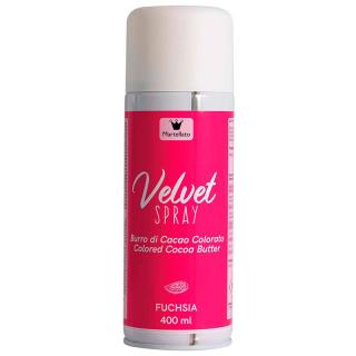 SPRAY VELVET - Colorant Alimentar Fucsia fara E171, 400 ml