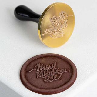 Stampila pentru Sigiliu Decoruri Ciocolata Model Valentine s O 3 cm