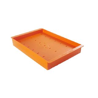 Suport 21 Produse pe Bastonase, 36 x 23.5 x H 4.8 cm, Plastic Portocaliu