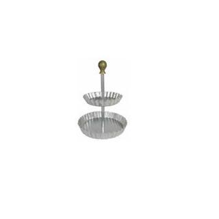 Suport Bufet, Candy Bar COFFEE TIME, O 20-16 x H 23 cm, Aluminiu Bronz