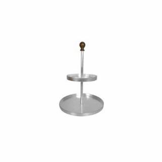 Suport Bufet, Candy Bar FINGER FOOD, O 20-13 x H 32 cm, Aluminiu si Bronz