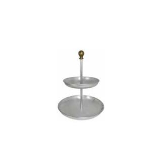 Suport Bufet, Candy Bar TUTTI FRUTTI,O 22-16 x H 32 cm, Aluminiu si Bronz