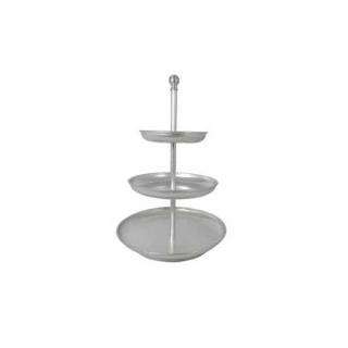 Suport Bufet, Candy Bar TUTTI FRUTTI,O 28-22-16 x H 45 cm, Aluminiu Bronz