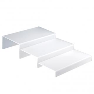 Suport Bufet Modular 3 Etaje, Plexiglas Satinat, 40 x H 12 cm