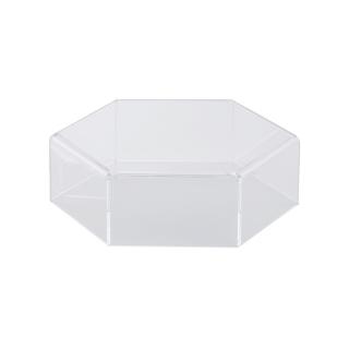 Suport Bufet Plexiglas Transparent Hexagon Mosaic O 24 x H 8.5 cm