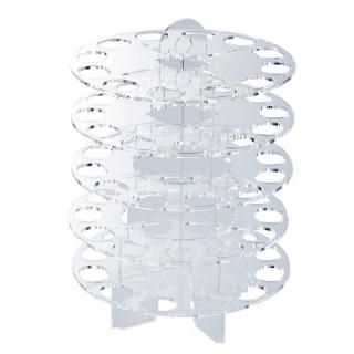 Suport Macarons Plexiglas Transparent, 5 Etaje, O 24.7 x H 35.2 cm