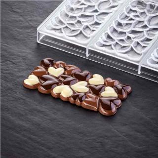 Tablete Ciocolata 15.4 x 7.7 x H 1.1 cm - Matrita policarbonat Eros, 3 cavitati