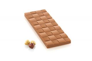Tablete Ciocolata 15 x 5.5 x H 0.9 cm - Matrita Policarbonat Striatii, 4 cavitati (CH005)