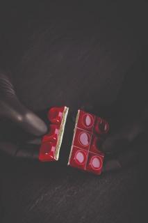 Tablete Ciocolata 7 x 7 x H 1.05 cm - Matrita policarbonat Lego Mini, 6 cavitati