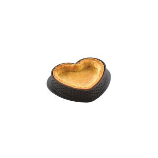 Tarte Inima 8 x 7 x H 2 cm - Rame Termoplastic Microforate, Set 8 buc