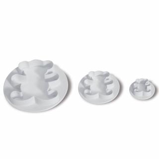 Ursuleti - Decupatoare Plastic O 3 - 8.5 cm, Set 3 Buc