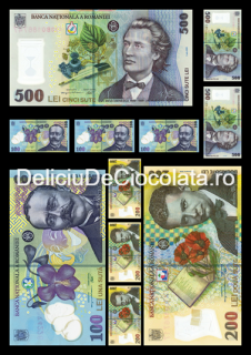 Vafa imprimata Diverse Model 5, Bancnote Leu 11 Decoruri O 4.5 - 15 cm, A4