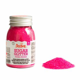 Zahar Glitterat Fucsia, 100 g