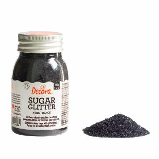 Zahar Glitterat Negru, 100 g