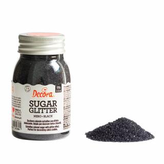 Zahar Glitterat Negru, 100 gr