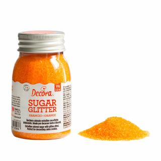 Zahar Glitterat Portocaliu, 100 gr